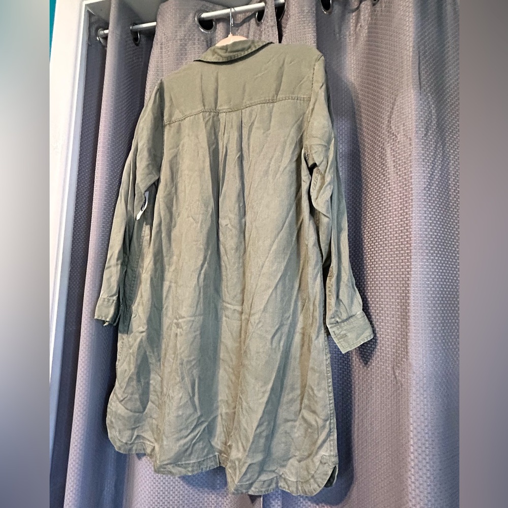 Old Navy Olive Green Long Sleeve Dress/Tunic - Picture 2 of 4